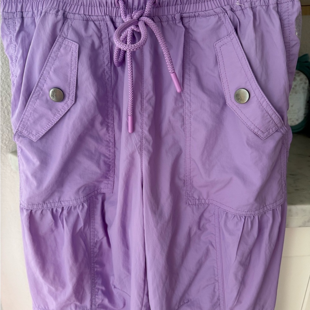 Free People Lavender Drawstring Track Pants - Picture 4 of 5